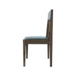 High Back Pure Walnut Chair side view