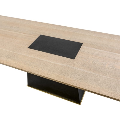 Leverage Dining Table top details